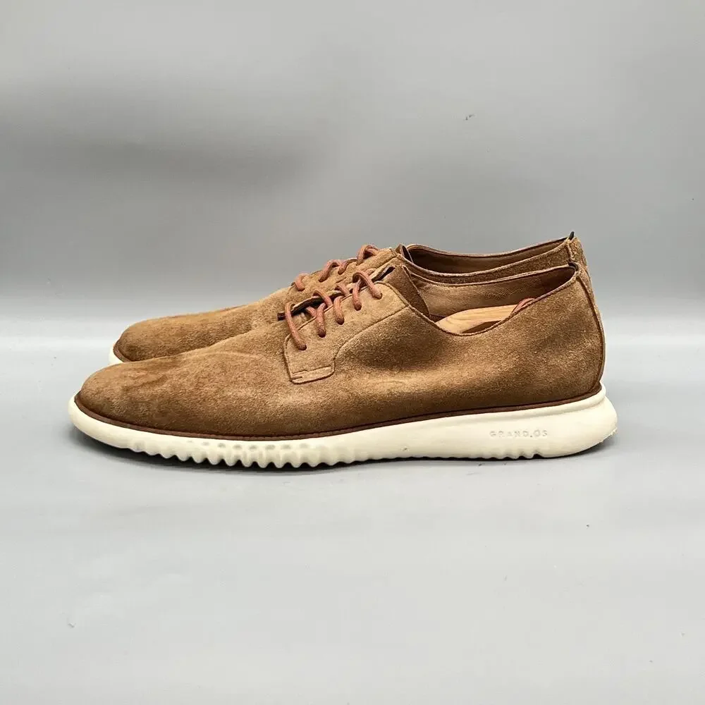 Cole Haan Shoes Mens 13 Brown Suede Grand OS Low Top Casual Sneakers Comfort